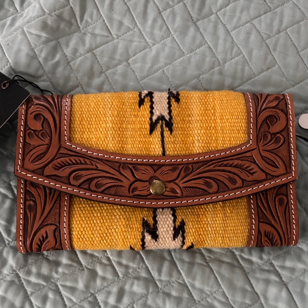 American Darling Yellow and Brown Wallet